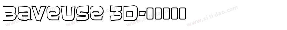 Baveuse 3D字体转换
